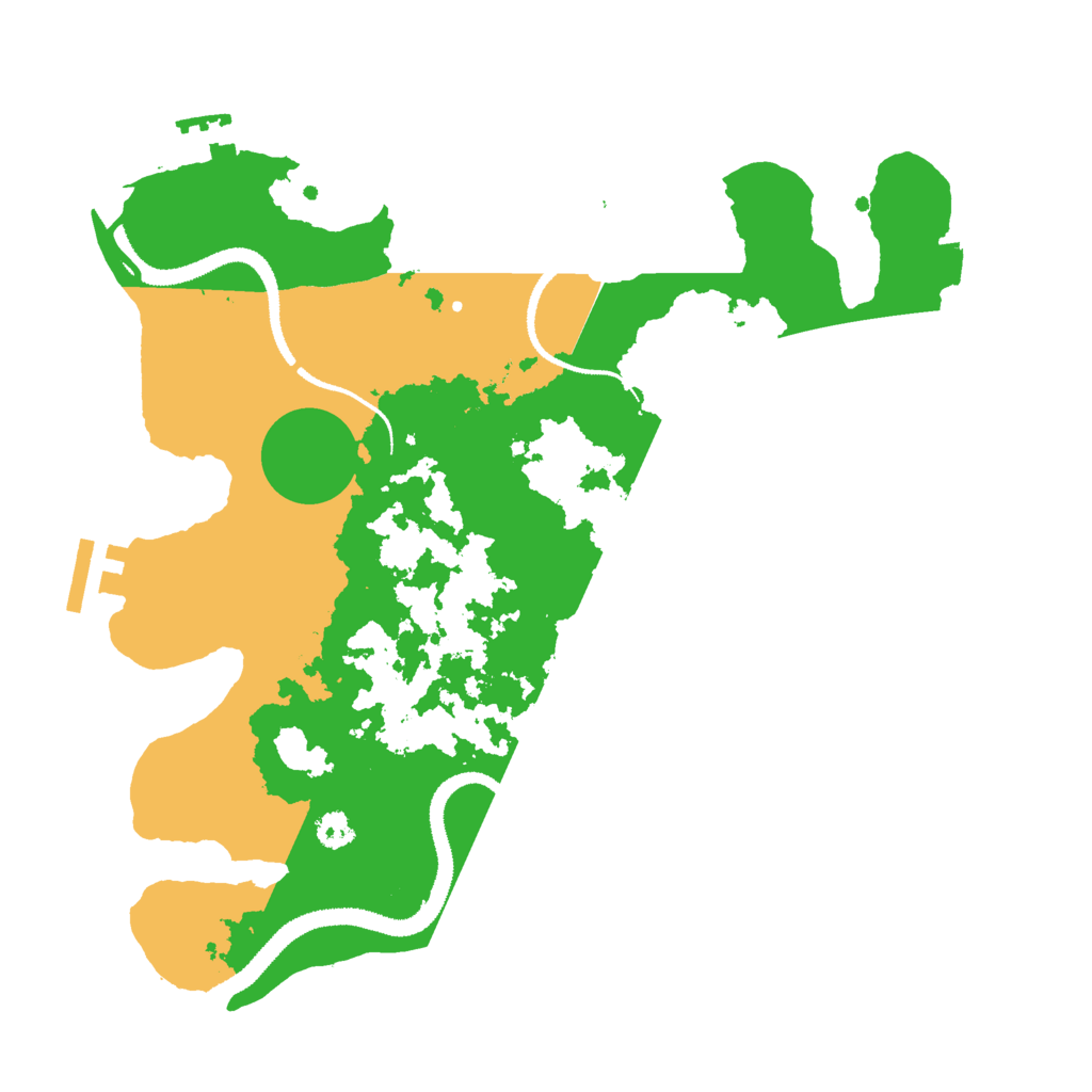 Biome Rust Map: Procedural Map, Size: 3000, Seed: 77962
