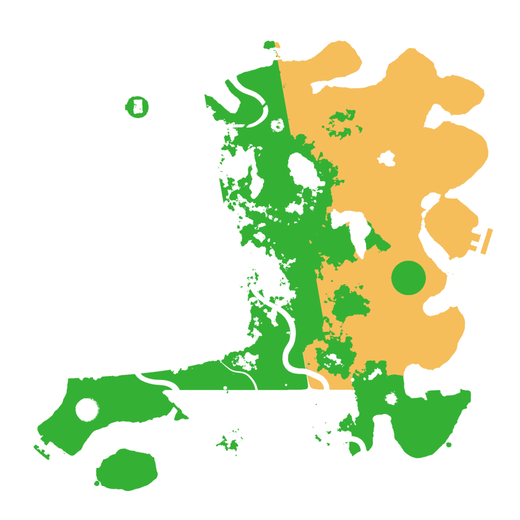 Biome Rust Map: Procedural Map, Size: 4000, Seed: 538602667