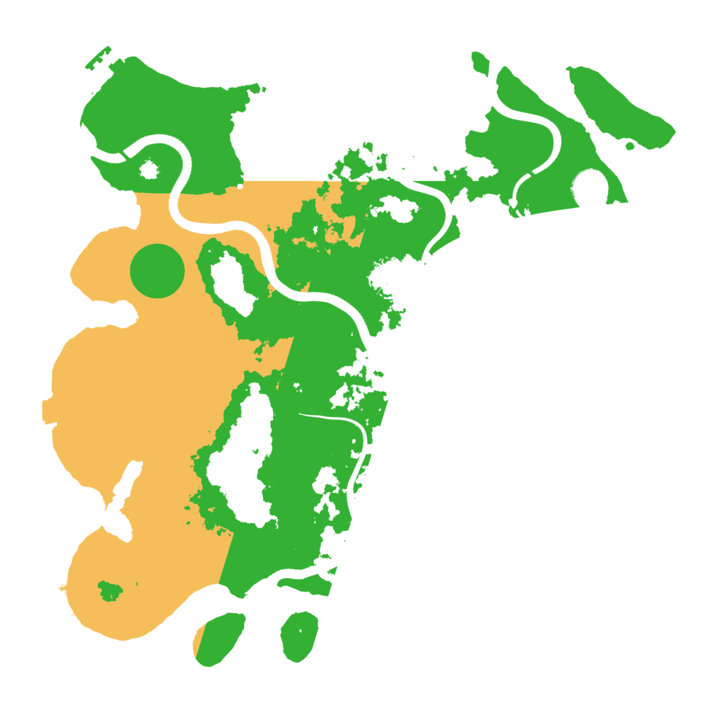 Biome Rust Map: Procedural Map, Size: 3500, Seed: 55852