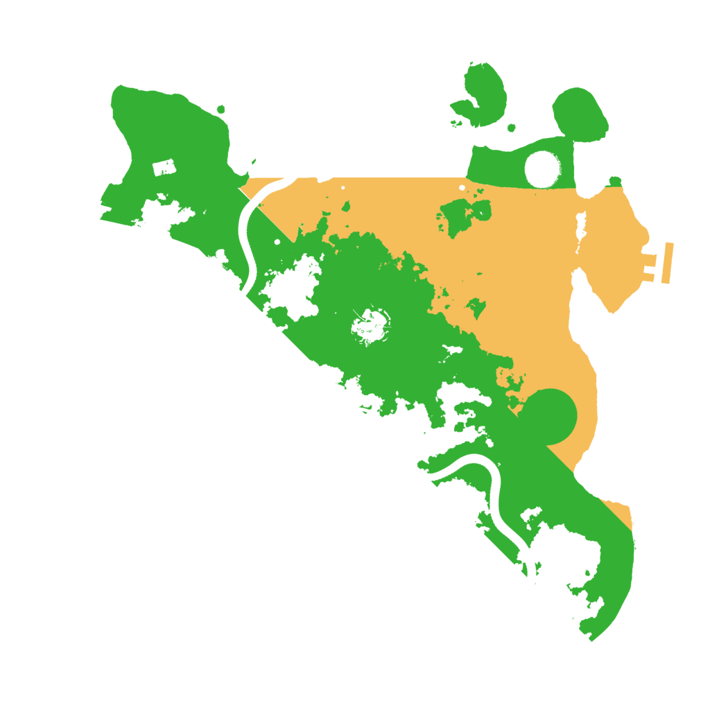 Biome Rust Map: Procedural Map, Size: 3500, Seed: 68354