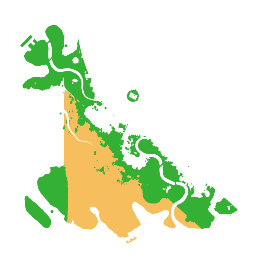 Biome Rust Map: Procedural Map, Size: 3500, Seed: 690588376