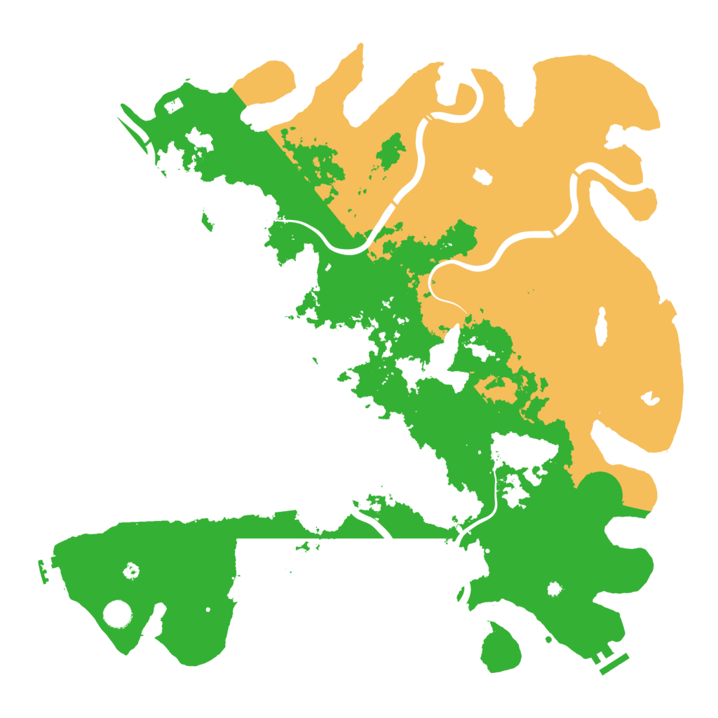 Biome Rust Map: Procedural Map, Size: 4500, Seed: 1355869115