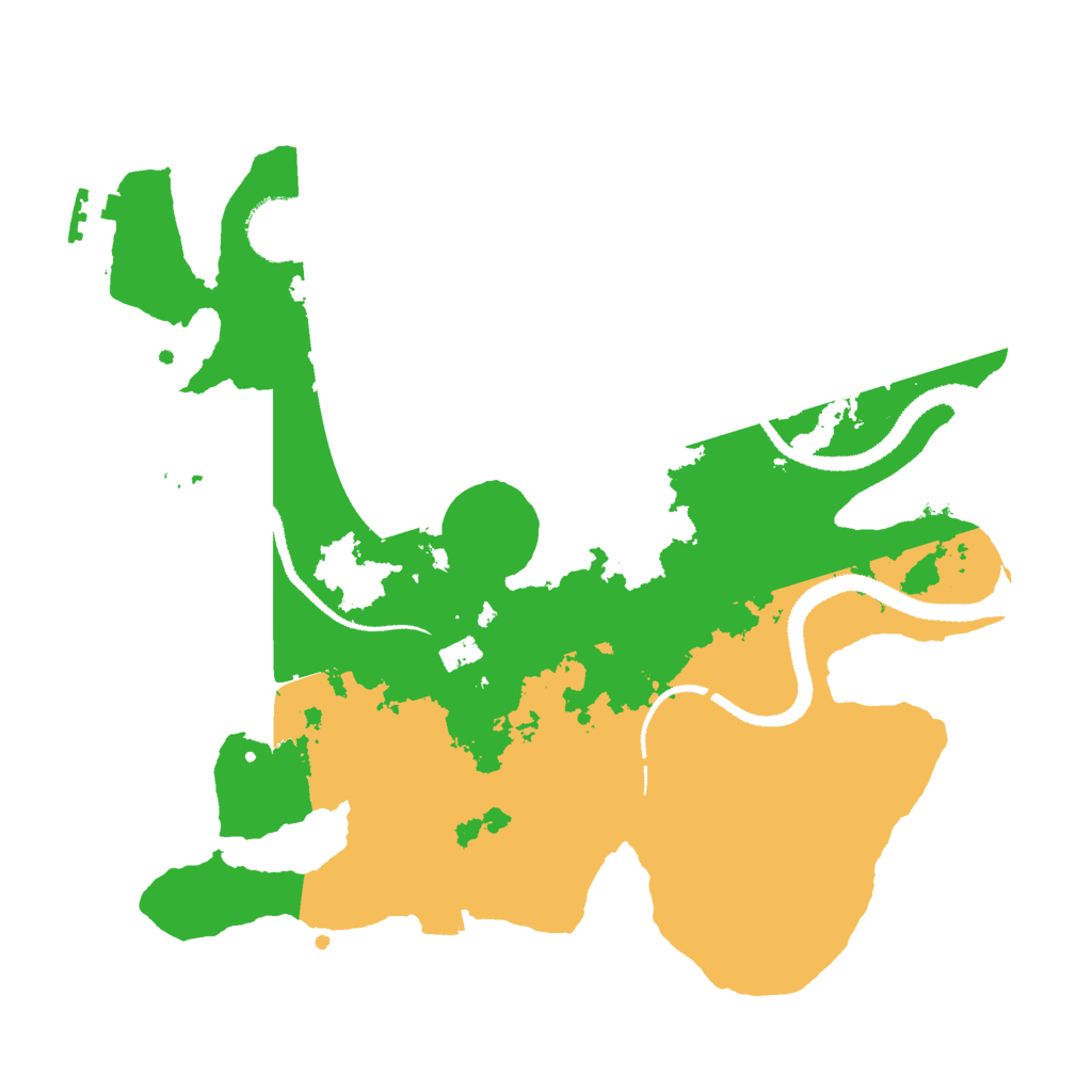 Biome Rust Map: Procedural Map, Size: 3000, Seed: 15446122