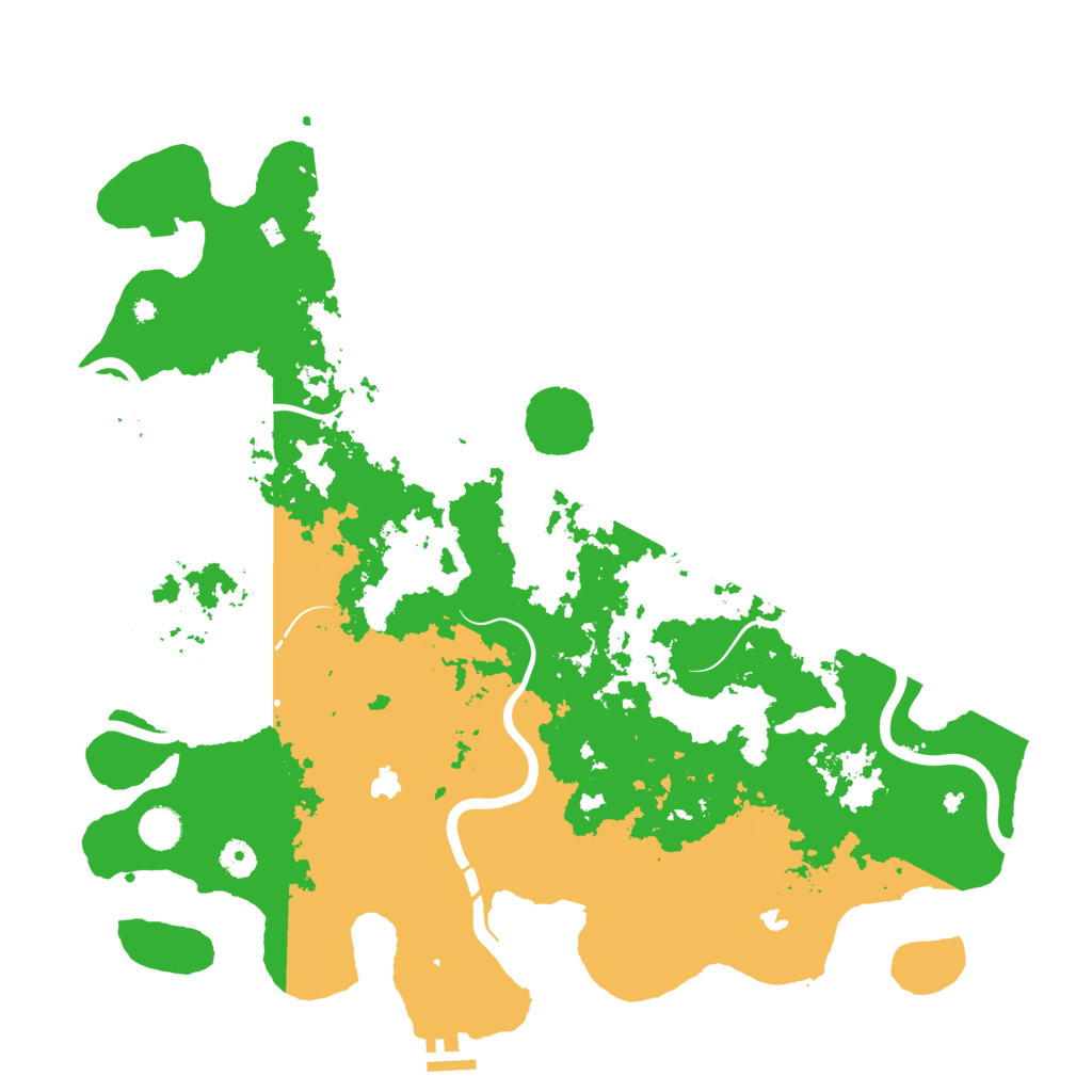 Biome Rust Map: Procedural Map, Size: 4500, Seed: 543322240