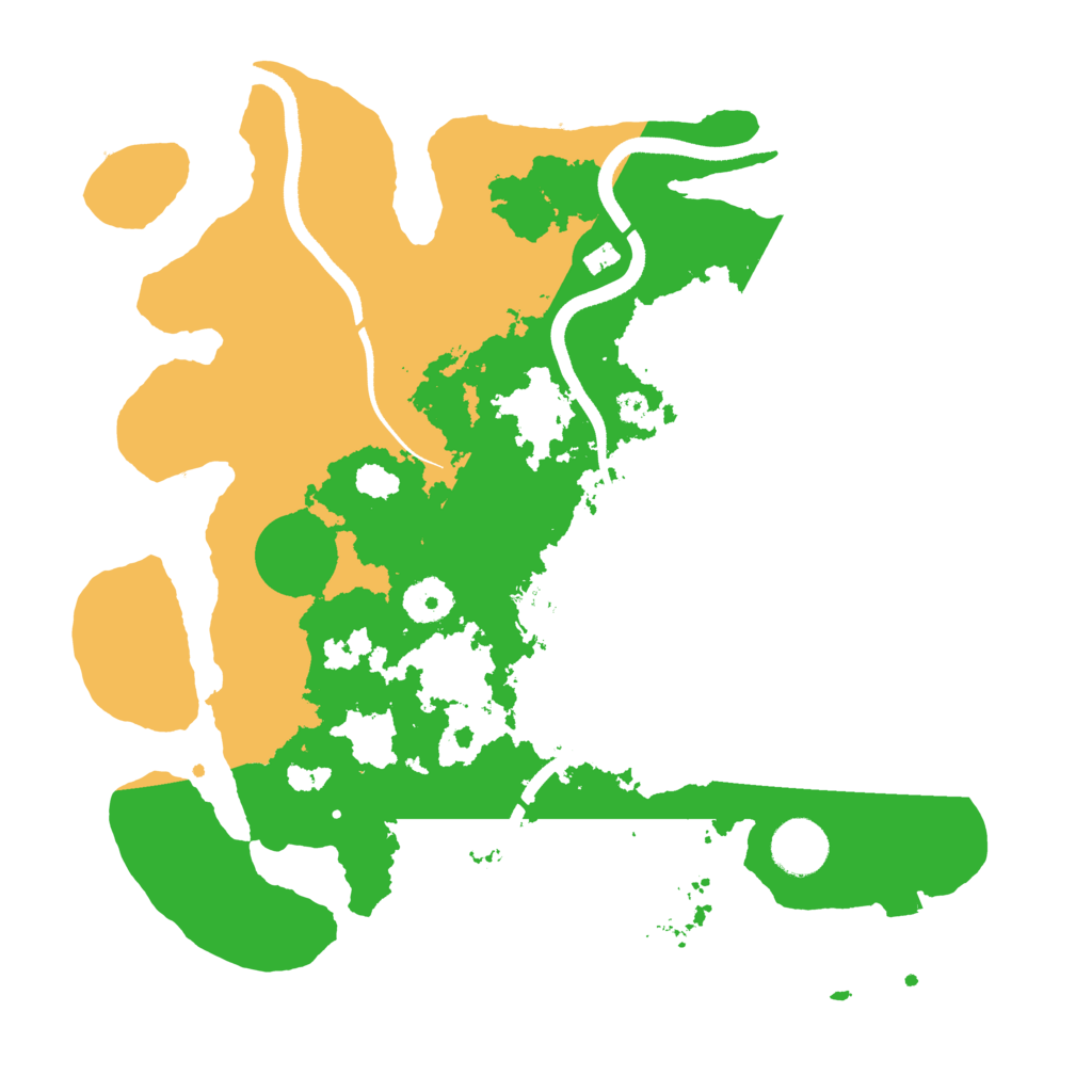 Biome Rust Map: Procedural Map, Size: 3500, Seed: 432342432