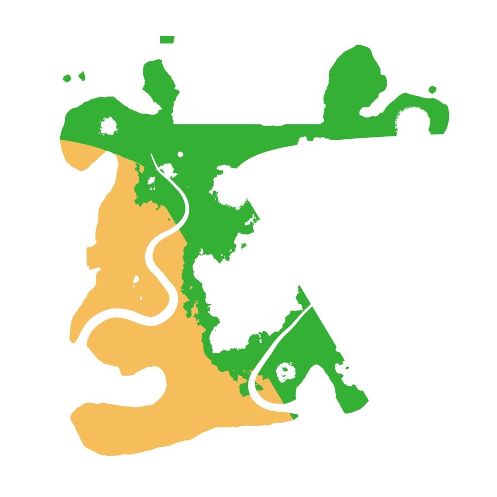 Biome Rust Map: Procedural Map, Size: 2600, Seed: 1234554432