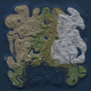 Thumbnail Rust Map: Procedural Map, Size: 4500, Seed: 467478956, 16 Monuments