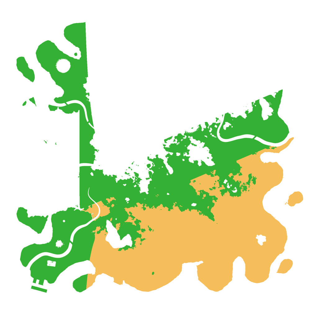 Biome Rust Map: Procedural Map, Size: 4000, Seed: 1833543896