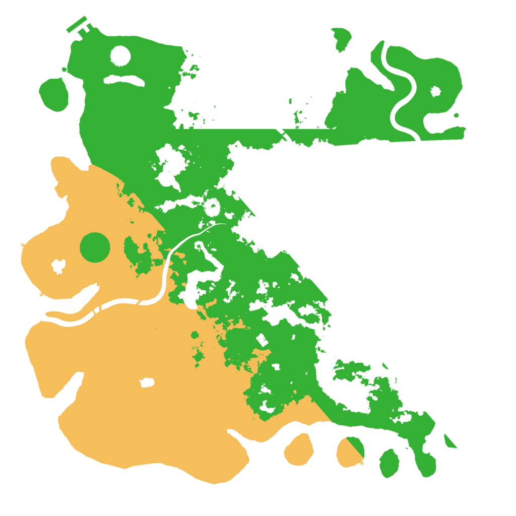 Biome Rust Map: Procedural Map, Size: 4500, Seed: 54044563