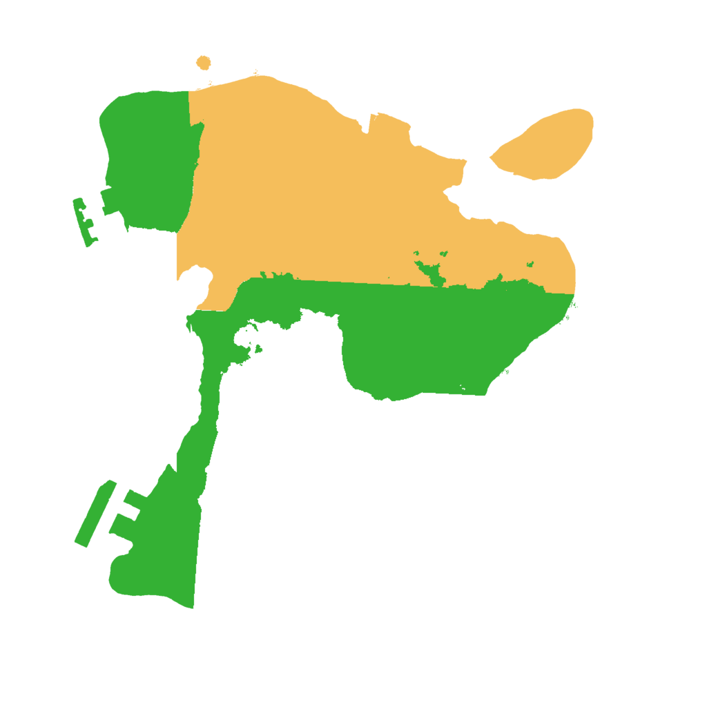 Biome Rust Map: Procedural Map, Size: 2000, Seed: 1030910848