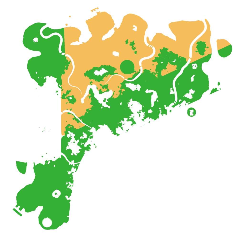 Biome Rust Map: Procedural Map, Size: 4500, Seed: 670310019