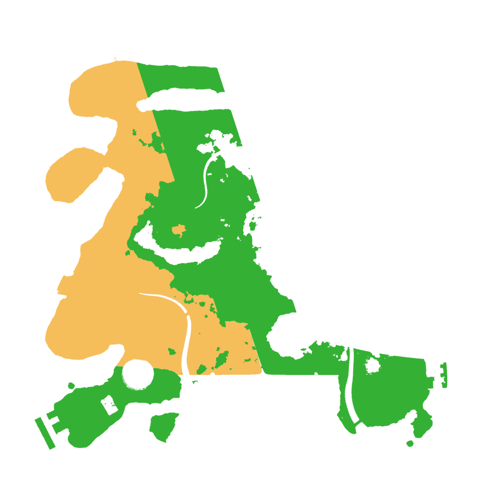 Biome Rust Map: Procedural Map, Size: 3000, Seed: 2841