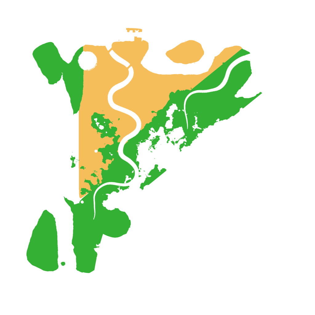 Biome Rust Map: Procedural Map, Size: 3000, Seed: 2825