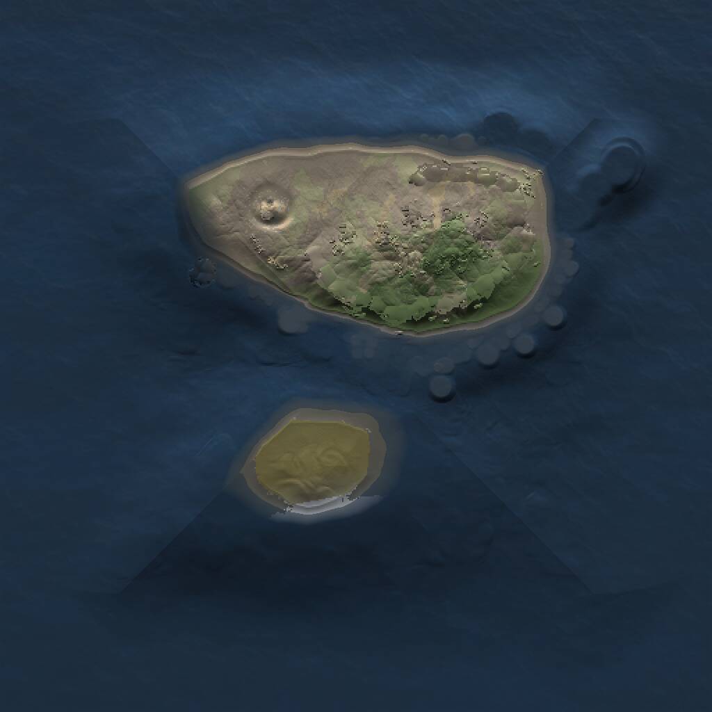 Rust Map: Procedural Map, Size: 1000, Seed: 708683945, 1 Monuments