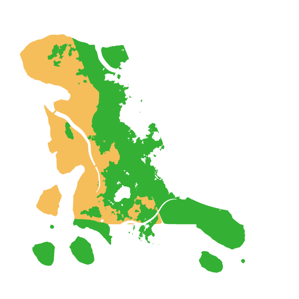 Biome Rust Map: Procedural Map, Size: 3000, Seed: 14617
