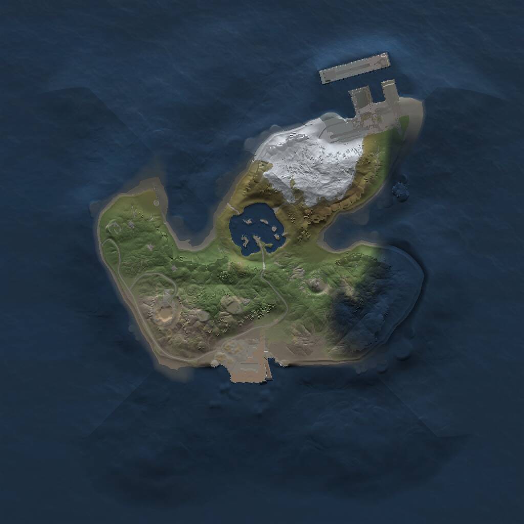 Rust Map: Procedural Map, Size: 1500, Seed: 1945439738, 3 Monuments
