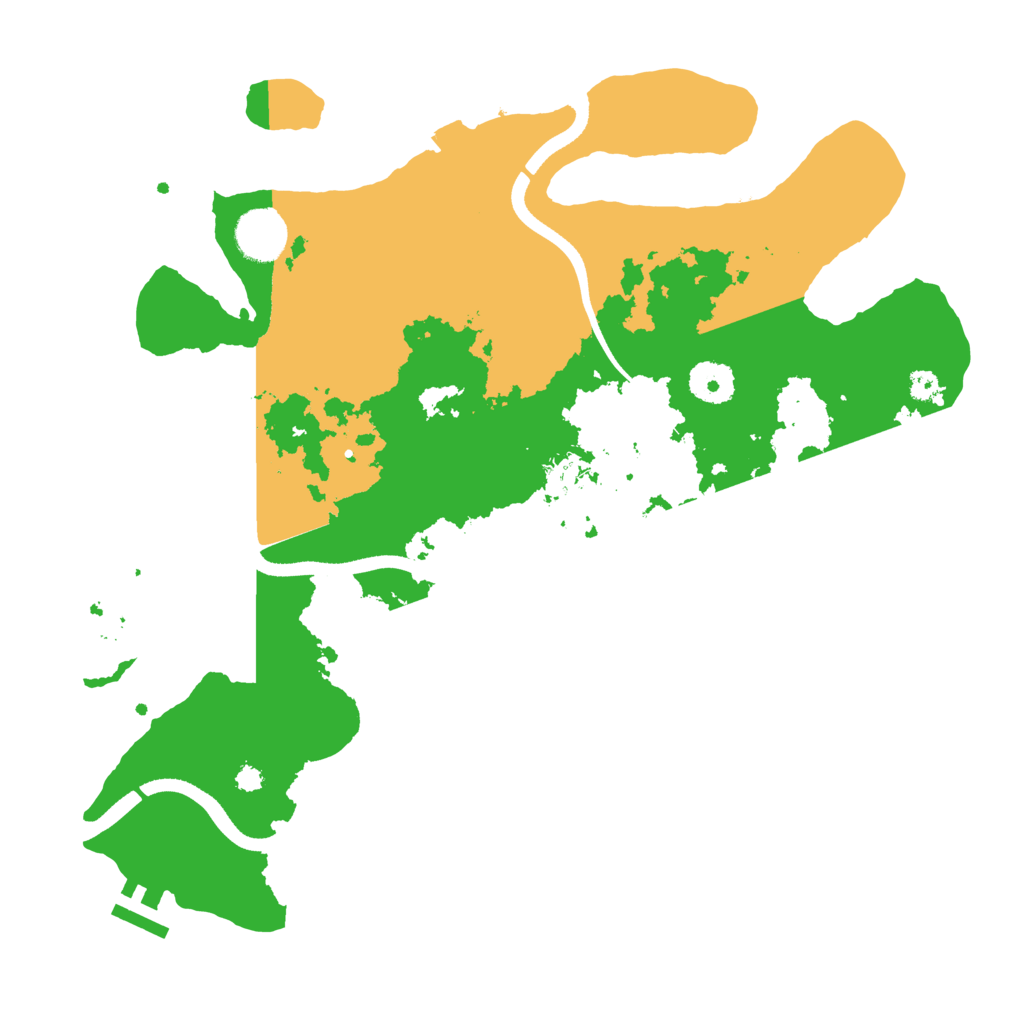 Biome Rust Map: Procedural Map, Size: 3500, Seed: 1358051703