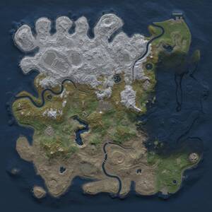 Thumbnail Rust Map: Procedural Map, Size: 4500, Seed: 470165853, 16 Monuments