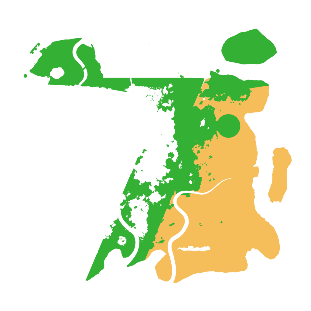 Biome Rust Map: Procedural Map, Size: 3500, Seed: 554509401