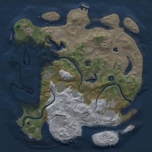 Thumbnail Rust Map: Procedural Map, Size: 4000, Seed: 749994074, 15 Monuments