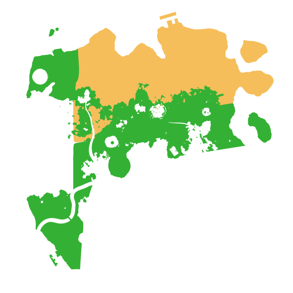 Biome Rust Map: Procedural Map, Size: 3500, Seed: 965290949