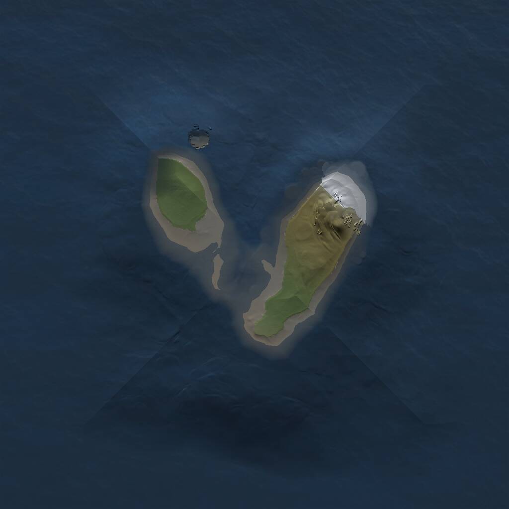 Rust Map: Procedural Map, Size: 1000, Seed: 327163, 1 Monuments