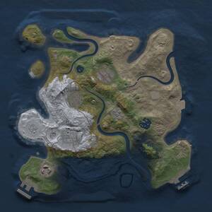 Thumbnail Rust Map: Procedural Map, Size: 2800, Seed: 1998783877, 12 Monuments