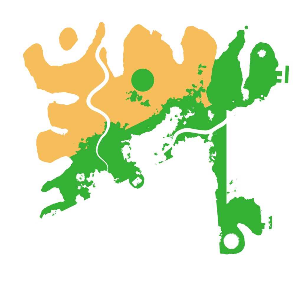 Biome Rust Map: Procedural Map, Size: 3500, Seed: 361755353