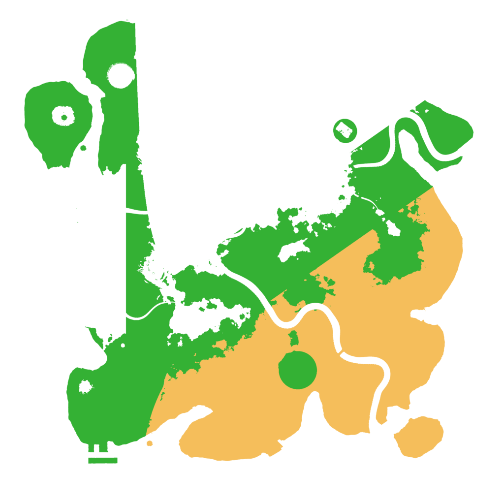 Biome Rust Map: Procedural Map, Size: 3500, Seed: 123842934