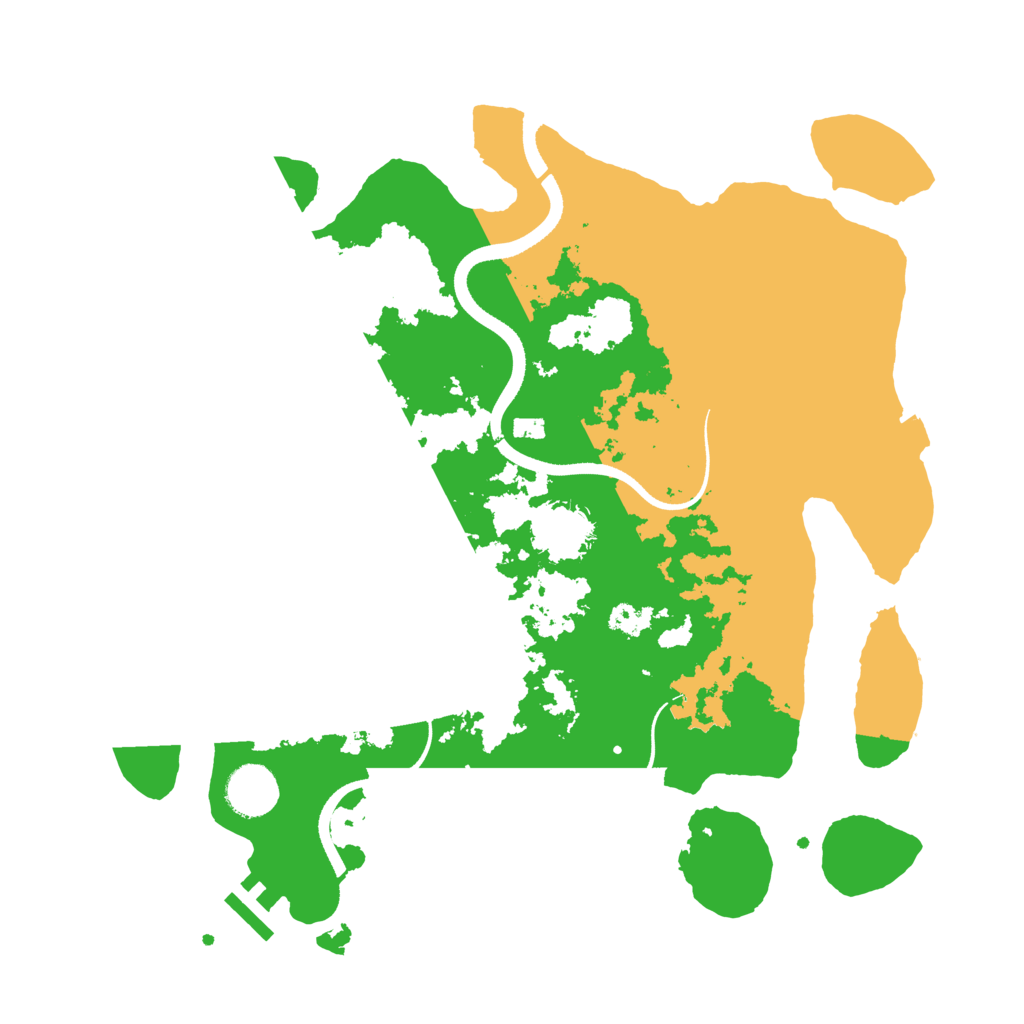 Biome Rust Map: Procedural Map, Size: 3500, Seed: 1804084859