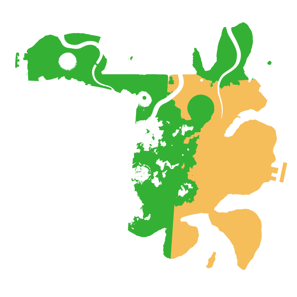 Biome Rust Map: Procedural Map, Size: 3000, Seed: 12256