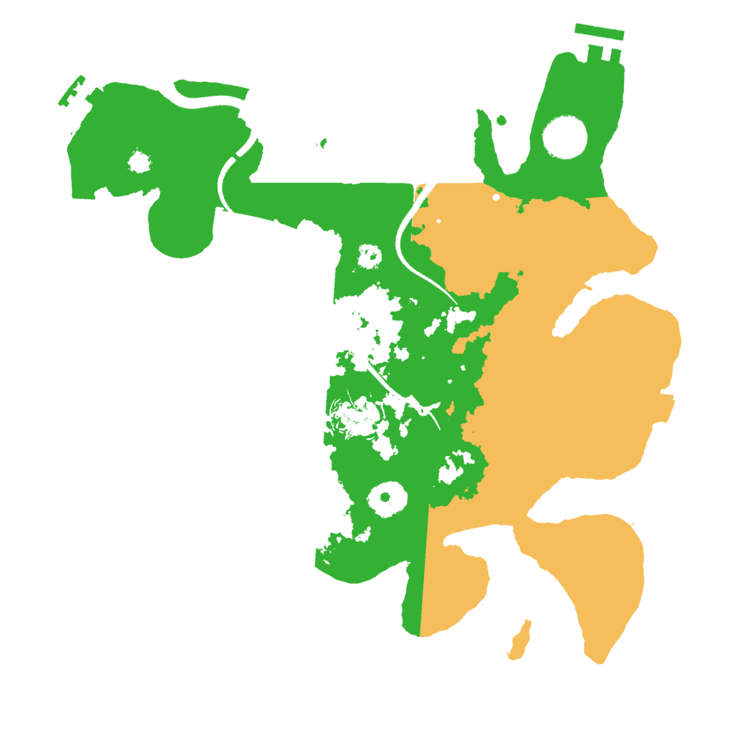 Biome Rust Map: Procedural Map, Size: 3000, Seed: 12256