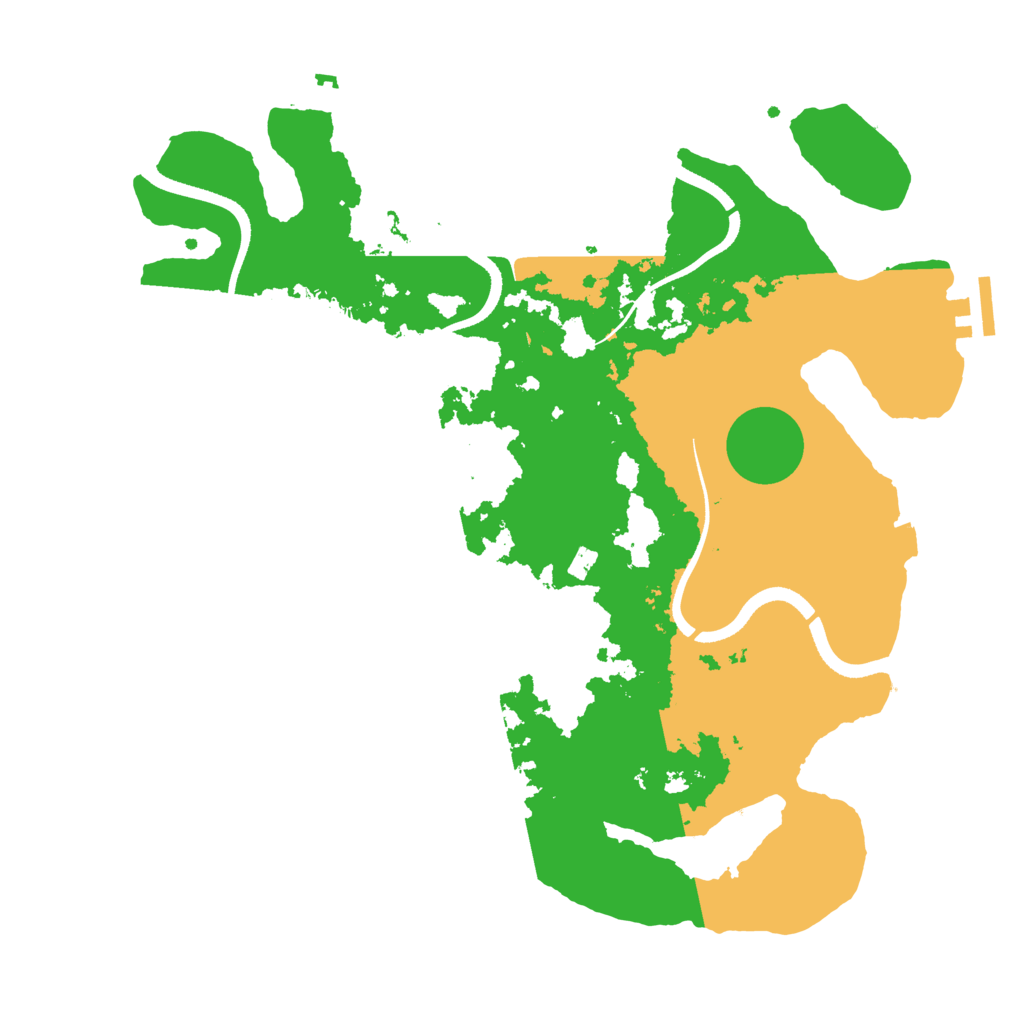 Biome Rust Map: Procedural Map, Size: 3500, Seed: 1064574924