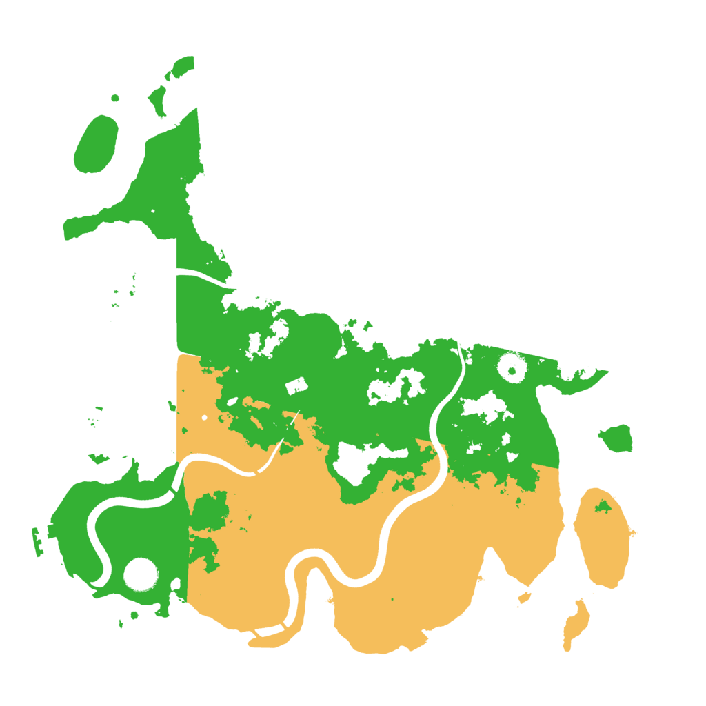 Biome Rust Map: Procedural Map, Size: 3700, Seed: 806129893