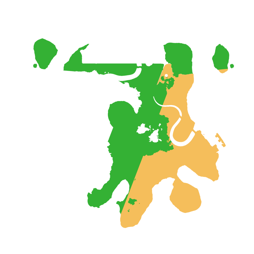 Biome Rust Map: Procedural Map, Size: 2500, Seed: 1055457794