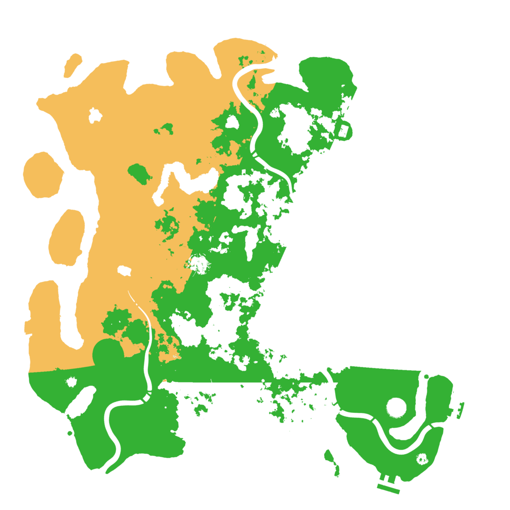 Biome Rust Map: Procedural Map, Size: 4500, Seed: 363306300