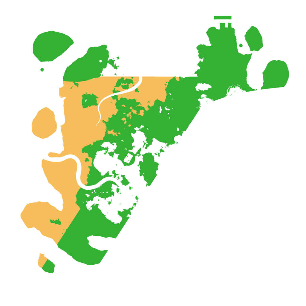 Biome Rust Map: Procedural Map, Size: 3500, Seed: 87421