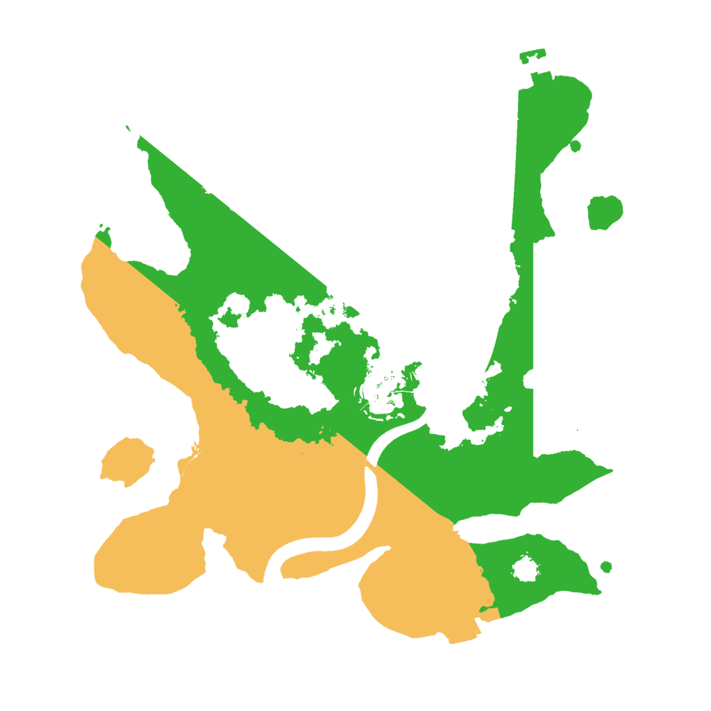 Biome Rust Map: Procedural Map, Size: 2500, Seed: 2001944416