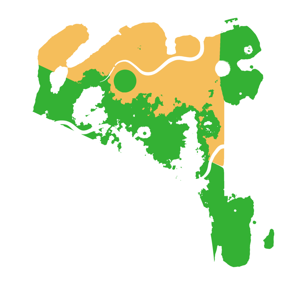 Biome Rust Map: Procedural Map, Size: 3500, Seed: 263225453