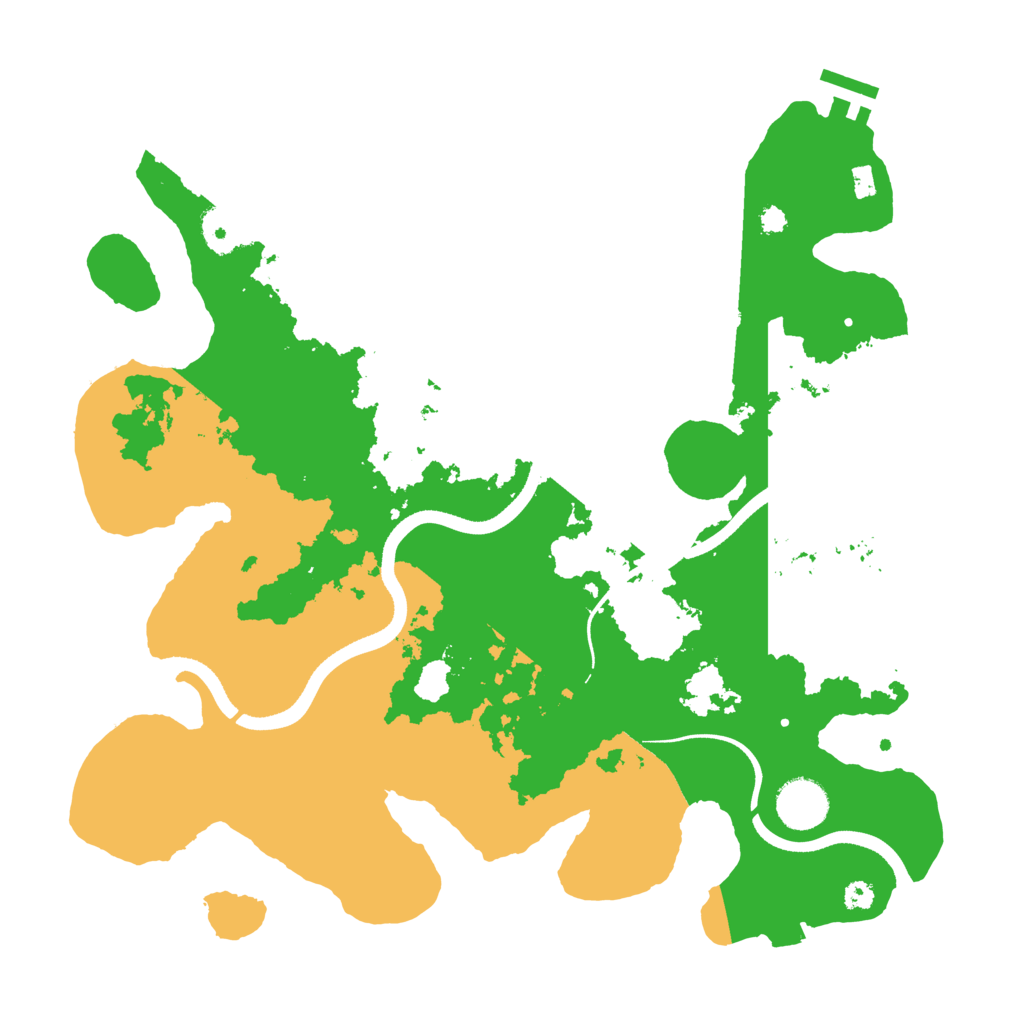 Biome Rust Map: Procedural Map, Size: 3500, Seed: 45191