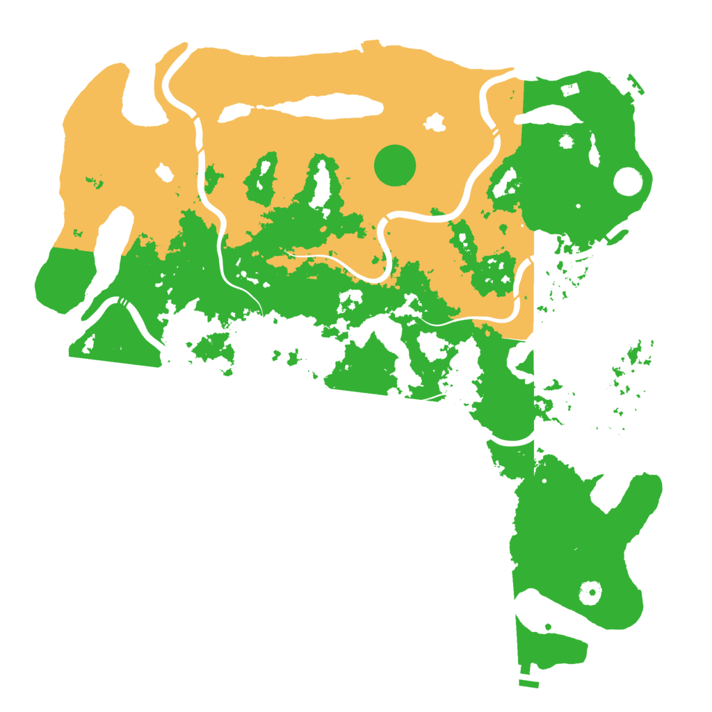 Biome Rust Map: Procedural Map, Size: 4500, Seed: 835079202