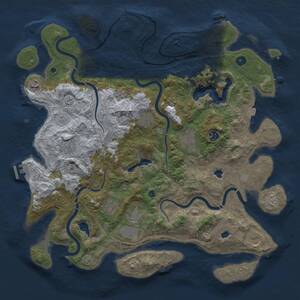 Thumbnail Rust Map: Procedural Map, Size: 4500, Seed: 2970056, 15 Monuments