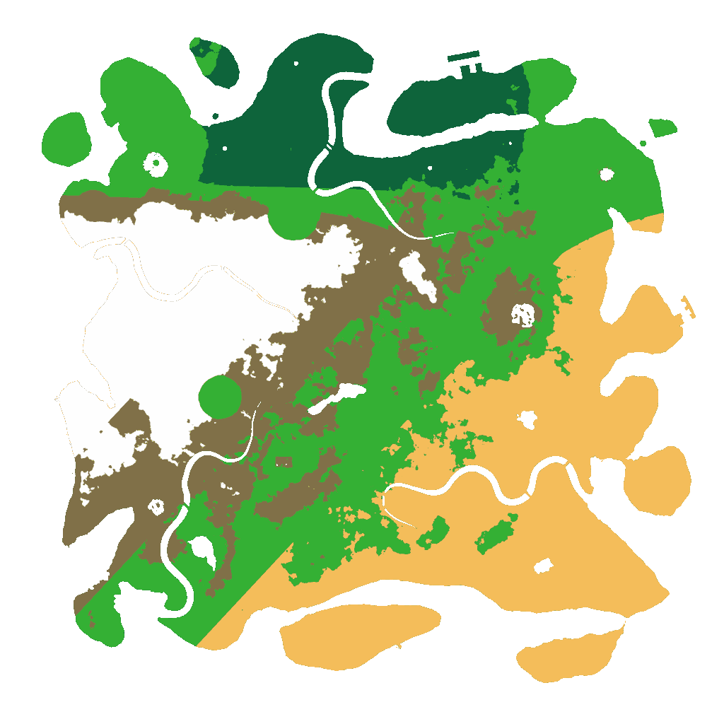 Biome Rust Map: Procedural Map, Size: 4500, Seed: 2970056