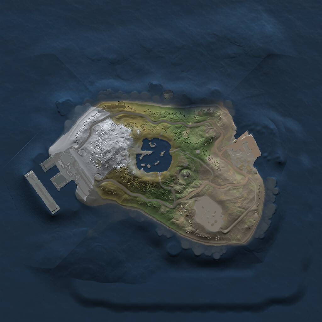 Rust Map: Procedural Map, Size: 1350, Seed: 1213312522, 3 Monuments