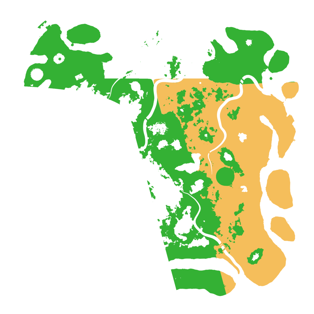 Biome Rust Map: Procedural Map, Size: 4500, Seed: 1190049552