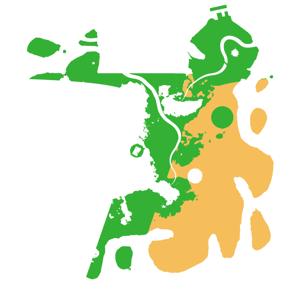 Biome Rust Map: Procedural Map, Size: 3500, Seed: 11787952