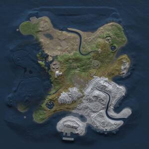 Thumbnail Rust Map: Procedural Map, Size: 2800, Seed: 81990980, 10 Monuments