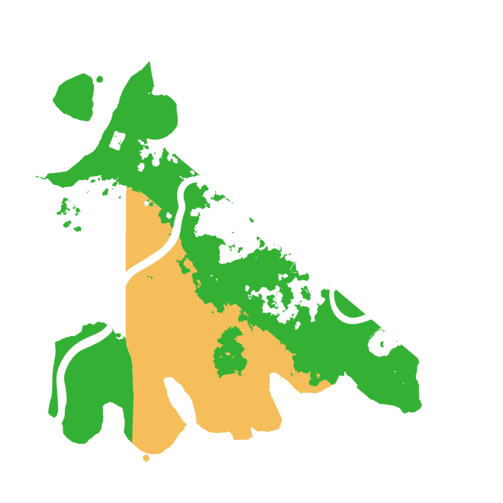 Biome Rust Map: Procedural Map, Size: 3000, Seed: 12877455