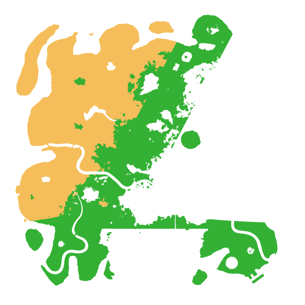 Biome Rust Map: Procedural Map, Size: 4500, Seed: 10444