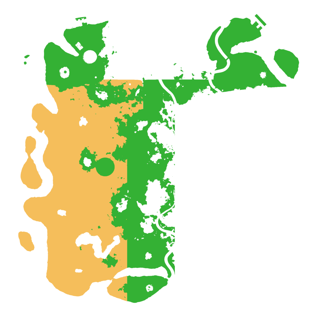 Biome Rust Map: Procedural Map, Size: 4500, Seed: 34160096